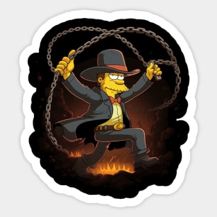 Fires of Adventure: Indiana Jones-inspired Lasso Sticker